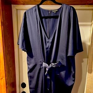 Universal Standard Navy Becca Tie Dress size L-22